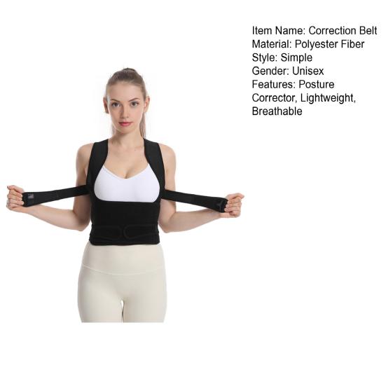 Posture Corrector Brace with Adjustable Shoulder Straps Lightweight Breathable Mesh