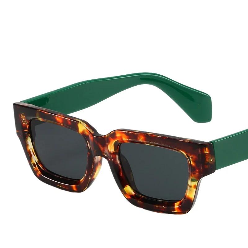 Vintage Square Sunglasses New Women's Fashion Oversized Sunglasses Men Shades Black Sunshade Sun Glasses UV400 Eyewear