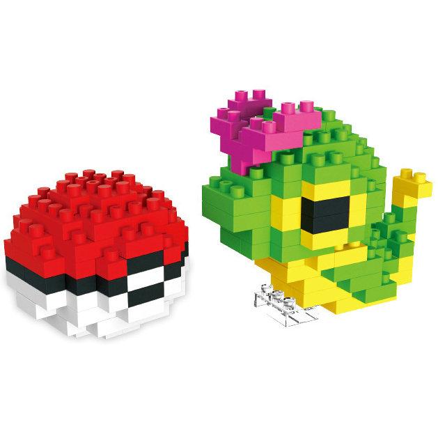 Pokemon Building Blocks Small Cartoon Mini Block Pikachu Charizard Eevee Mewtwo Anime Assemble Action Model Dolls Boys Toys