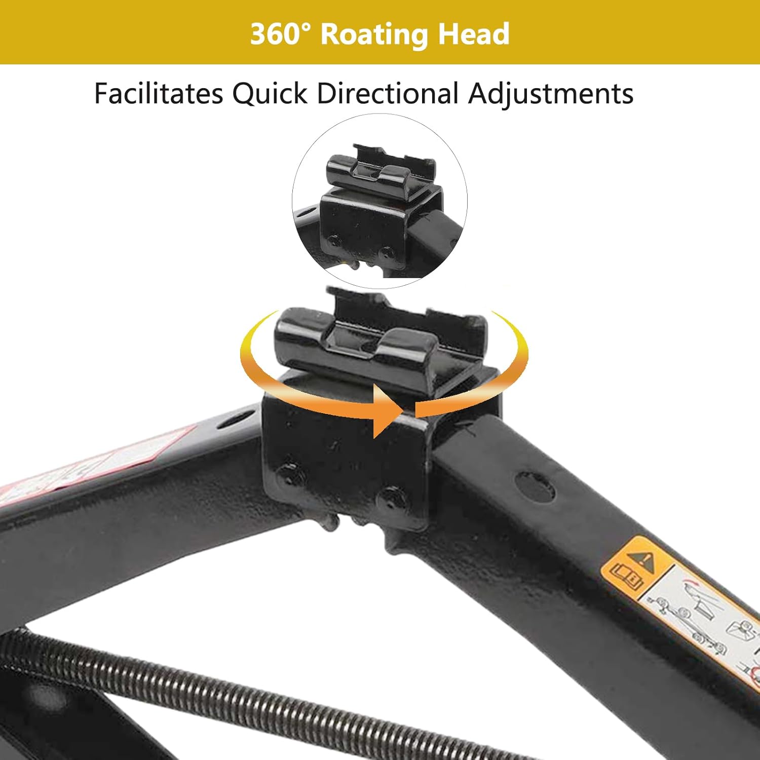 

Scissor Jack Max 3T, 6614lb Load Capacity, Heavy Duty Car Lift with Hand Crank, 3.93 to 17.3 Lift Range 3T