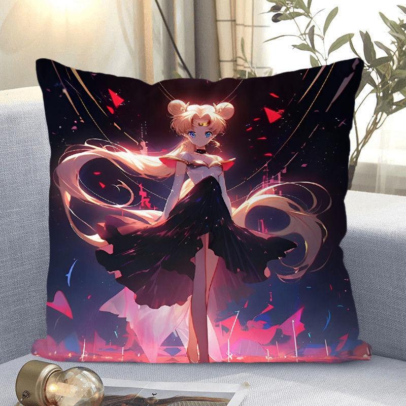 Cushion Pillow, Cute Water Ice Moon Hare Animation Peripheral Bed Sofa Decorative Pillow