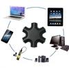 6*3.5Mm Way Multi Port Hub Aux Headphone Jack Splitter Audio Cable Converter