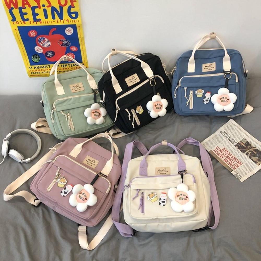 New Korean Campus Vintage Cute Versatile Casual Girls' Backpack Cute Middle School Students' Backpack Opening Day Gift