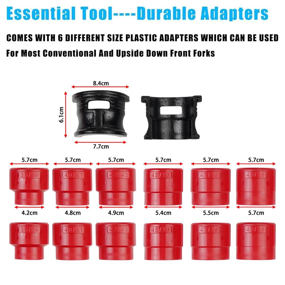 Universal 14Pcs Motorcycle Bike Fork Seal Driver Tool Kit Installer Driver Set 35/36 40/41 42/43 45/46 47/48 49/50MM Adapter