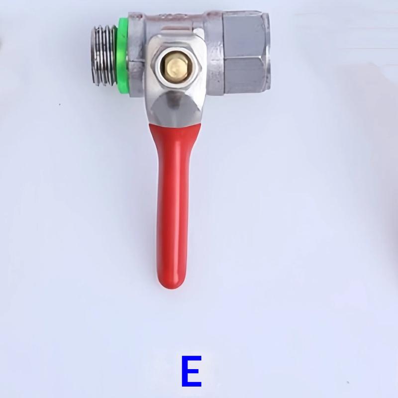 Heavy Duty Brass Steel Ball Valve Leakproof Non Slip Handle Gas Water Fitting For Garden Irrigation Agricultural Spraying Hoses
