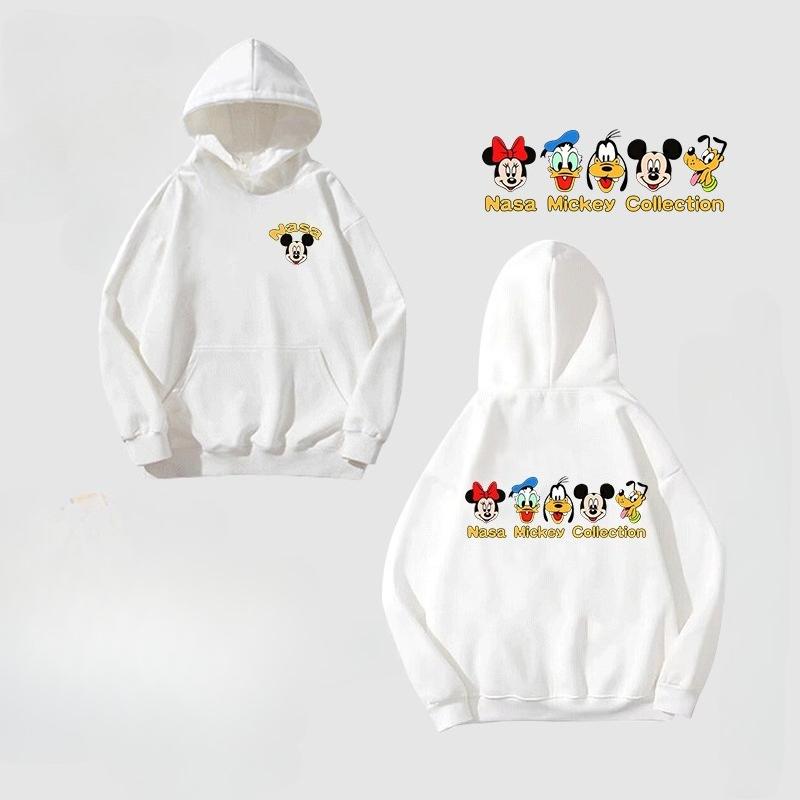 Co-branded Disney Reiner Baumwoll-Print Locker Kapuzenpullover Herbst und Winter Neuer Stil Amerikanischer Retro Pullover