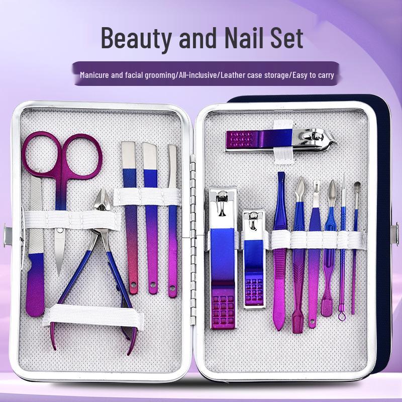 

Gradient Color Nail Clipper Set - Colorful Manicure Tools