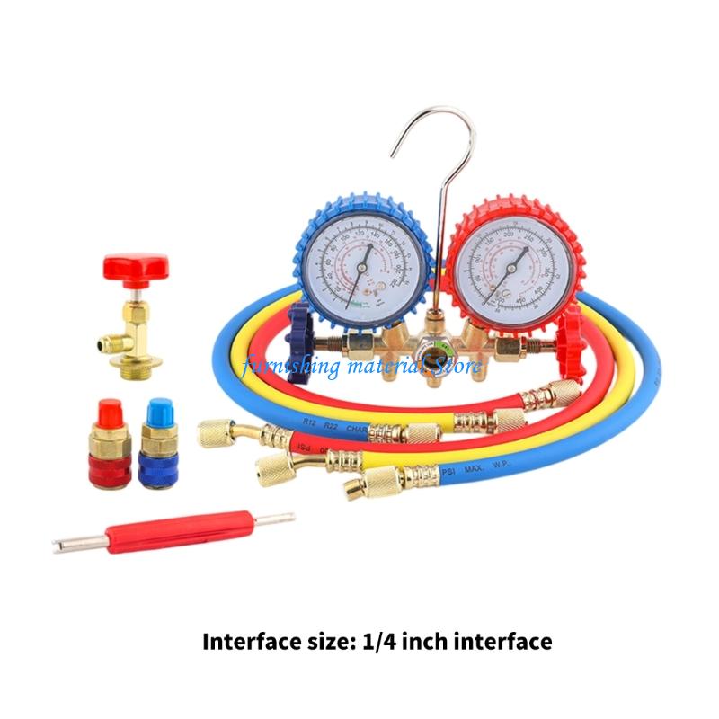 Y5GD Precisions Engineered HVAC Refrigerants Manifold Gauge Set Diagnostic Tool For Accurate Refrigerants Monitoring