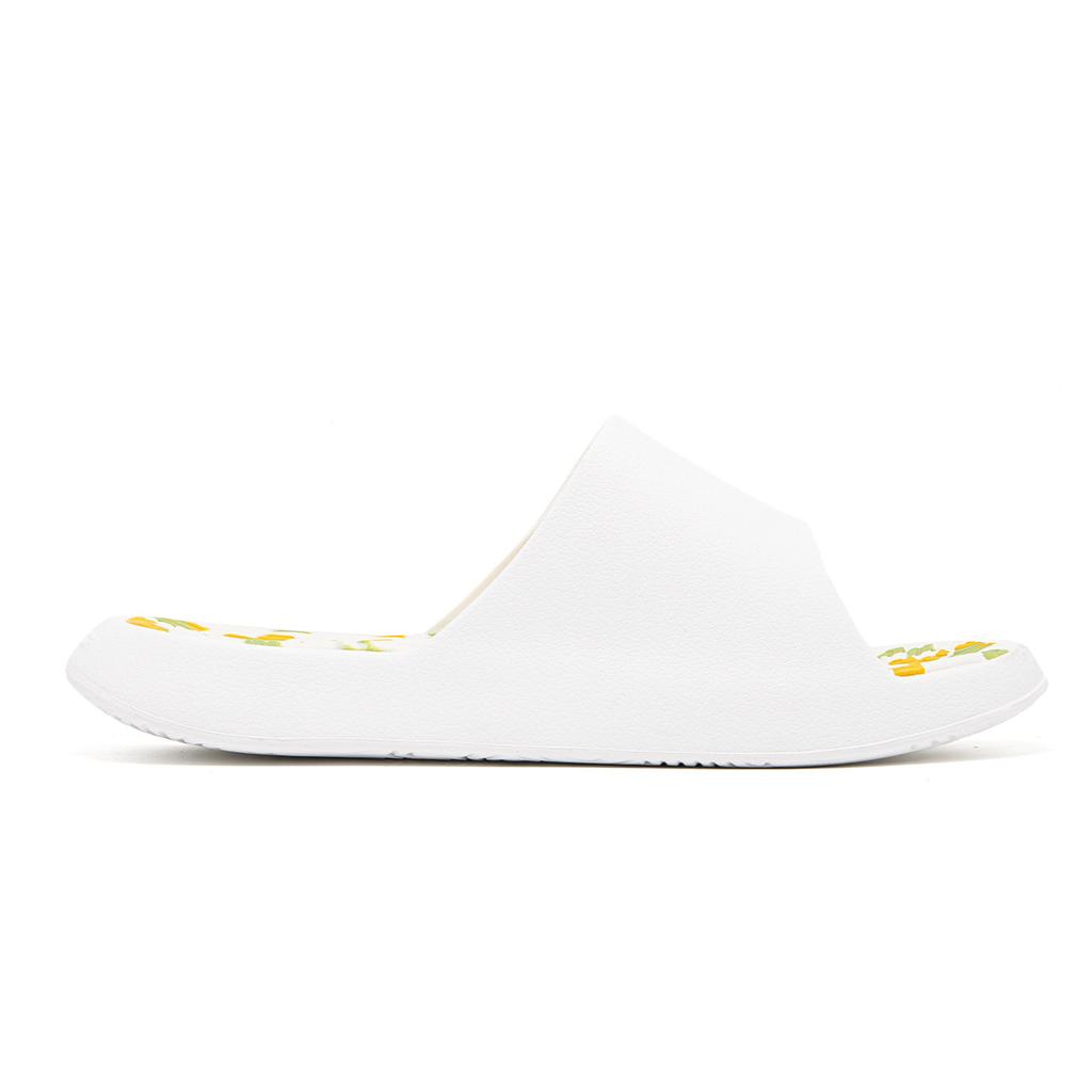 Peak Classic Sports Big Triangle EVA Shock Absorbing Quick Dry Odor Resistant Slide Sandals Men Footwear White Bright-Yellow EZYBQD1E0785BU