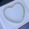 Elegant Natural White Pearl Necklace Set - Luxurious & Exquisite Style