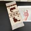 Women Scarf Cartoon Cat Design Arctic Fleece Warm Soft Universal Size Long Scarf Casual Clothing Accessory