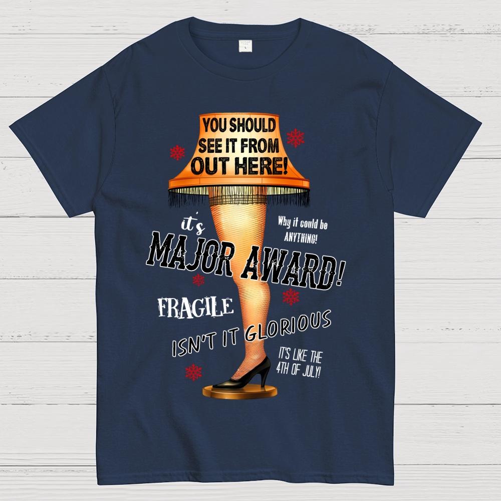 It's a Major Award Leg Lamp Christmas Cotton Summer Casual Cool Loose T-Shirt