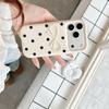 Polka Dot Bow Knot Silicone Case for iPhone 17/16 Pro Max