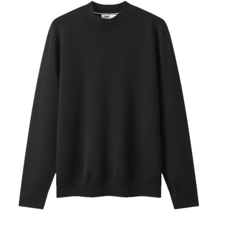 

Semir Men s Thermal Anti-Static Half-High Collar Knit Sweater XL