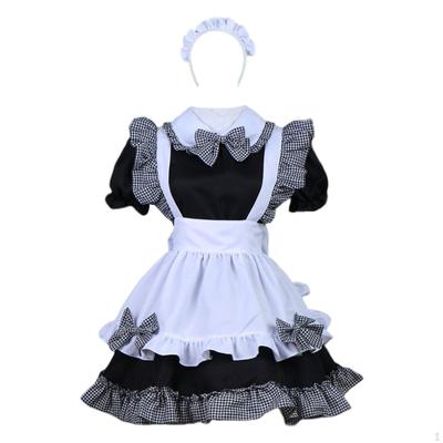 Maid Costume Cute Girl Lolita Cosplay Outfit Halloween Costumes Women Fancy Dress Apron with