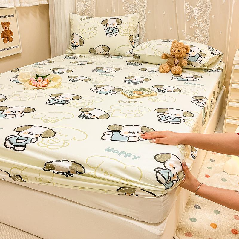 

100 хлопок печатный матрас 60 хлопок мальчики мультяшный девочка мелкий цветочный мелкий свежий защитный чехол Simmons 180cmx200cm Single Bed Hat