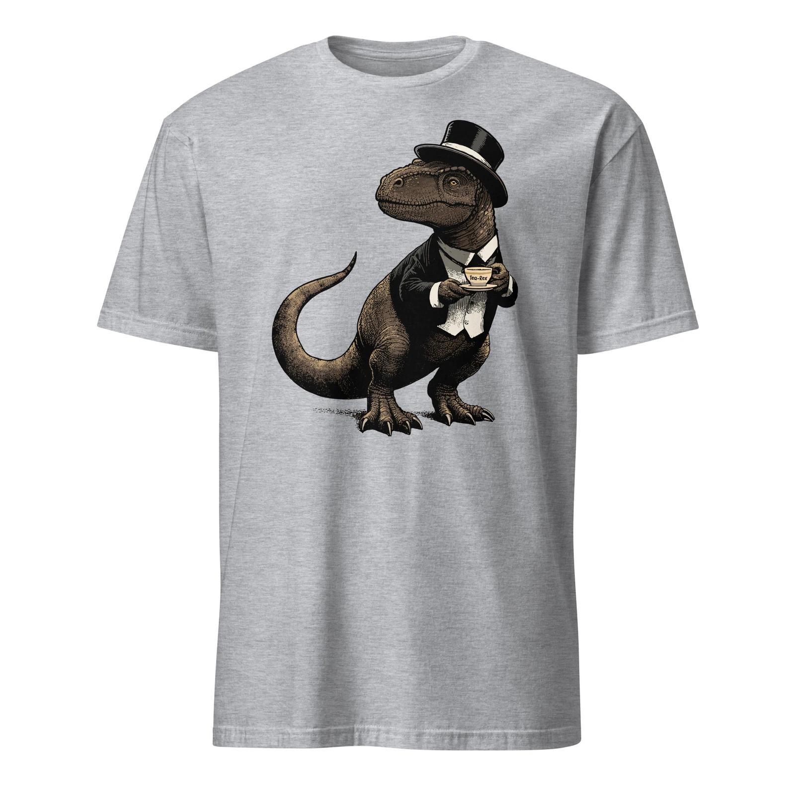 Tea Rex Shirt Tea Party Funny T-Rex Dinosaur Tea Joke T-Shirt Size S-3XL Gift 2XL