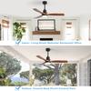 52-Inch Ceiling Fan with Light – incl. 6-Speed Remote Control, Reversible Function and Energy-Saving DC Motor