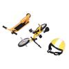 Miniature Bike Scooter Set with Helmet Rlistic High Simulation Garden Decor   Bike Scooter Helmet Set