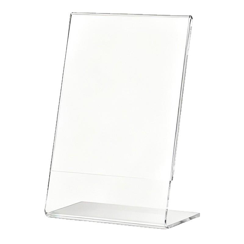A4L PVC Menu Display Stand: Acrylic Table Card Holder for Commercial Advertising
