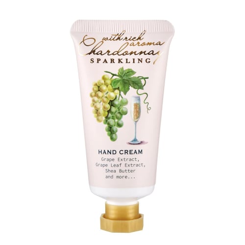 Chardonnay Sparkling Hand Cream (Fresh White Grape Scent, Moisturizing, Hand Care, Happy Scent)