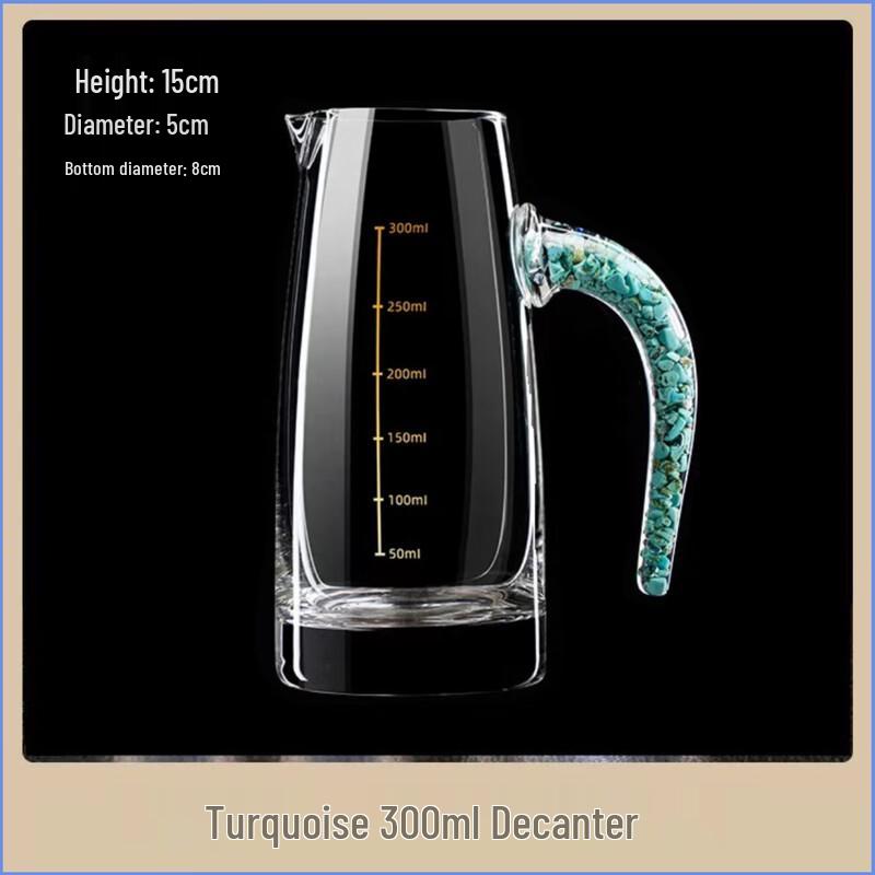Gold Foil Glass Baijiu Decanter