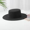 Chapeaux Fedora en Laine Européens et Américains pour Femmes: Style Automne/Hiver avec Chapeaux Jazz Rétro Français à Large Bord