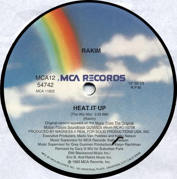 

12-дюймовая пластинка RAKIM - Heat It Up MCA1254742 MCA Records 1993 US Рэп и хип-хоп/R&B Б/У