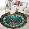 Oceanic Glass Round Area Rug Under Office Chairs Bedroom Living Room Home Decor