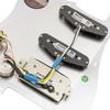Musiclily Pro SSH Strat Wiring Pre-assembled Pickguard with Artec Alnico 5 Pickups for ST Stratocaster Electric Guitar White Pearl 4P