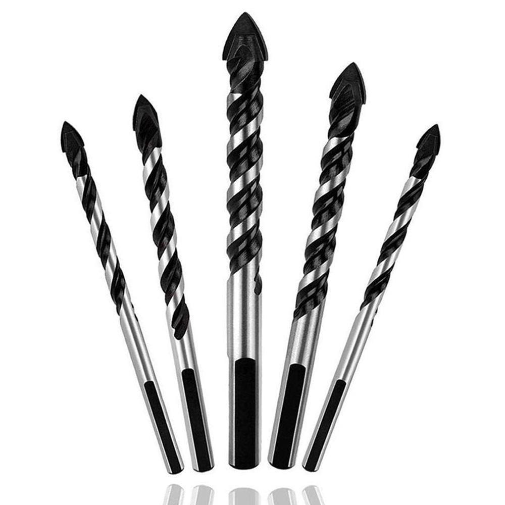 

Набор сверл с наконечником из карбида вольфрама, 5 шт./компл., для плитки, бетона, кирпича, стекла, пластика и дерева — идеально подходит для установки настенных зеркал и керамической плитки 5PCS (6/6/8/10/12mm)