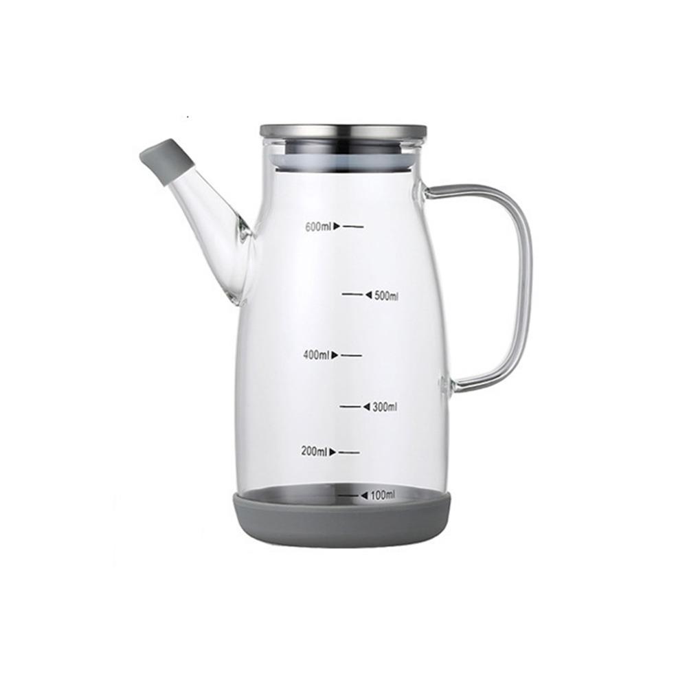 Rubber Base Cooking Oil Bottle Leakproof Soy Sauce Pot Glass Oil Cruet Container  Kitchen
