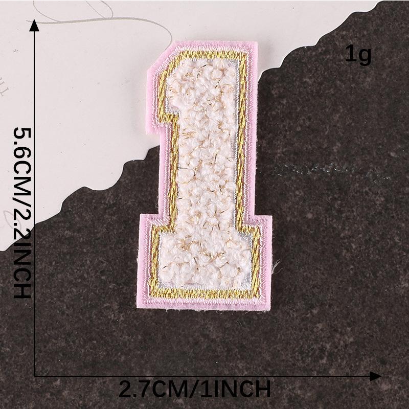 Computer Embroidery Gold Silk Towel Embroidery Cloth Label English Alphabet Hand Account Diy Patch Accessories Chenier Embroidery Cloth Sticker