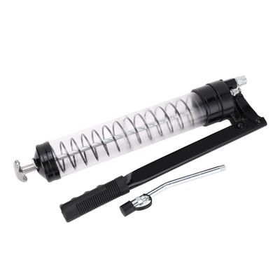 Pistol de vaselină cu tub transparent 600CC Presiune înaltă Vizibil Piston dublu Mâner Instrument de umplere cu vaselină pentru
