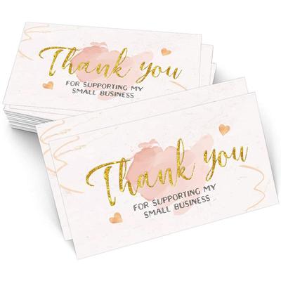 50-Pack Exquisite Floral Thank You Cards for Gifts and Decorations