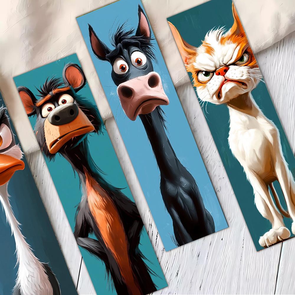 32 pièces, Marque-pages Animaux en colère, Saison de la rentrée scolaire, Noël, Halloween, Convient aux enseignants, aux lecteurs et aux anniversaires.