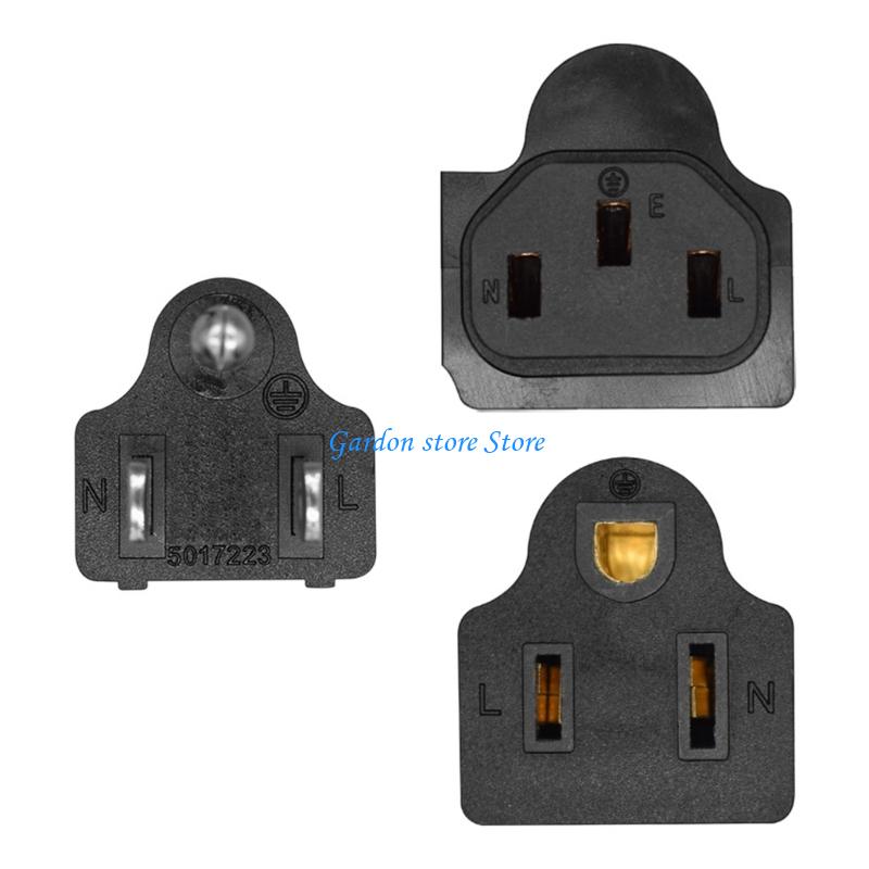 B0KB High Capacity Designs Power Distribution Cord 2ft NEMA 15P Male to C13 IEC320 and Back Mounted Receptacle Daily Use