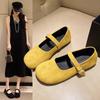French gentle shallow mouth single shoes 22 new retro with skirt soft sole beautiful Birkenstock single shoes