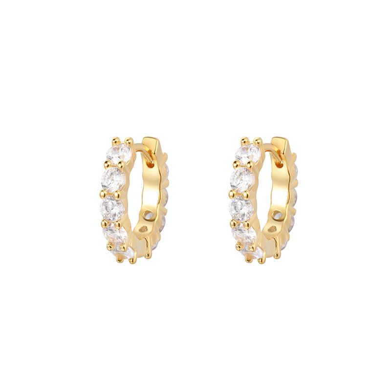 Elegant French Minimalist Zircon Earrings: Unique, Luxurious, and Versatile Design