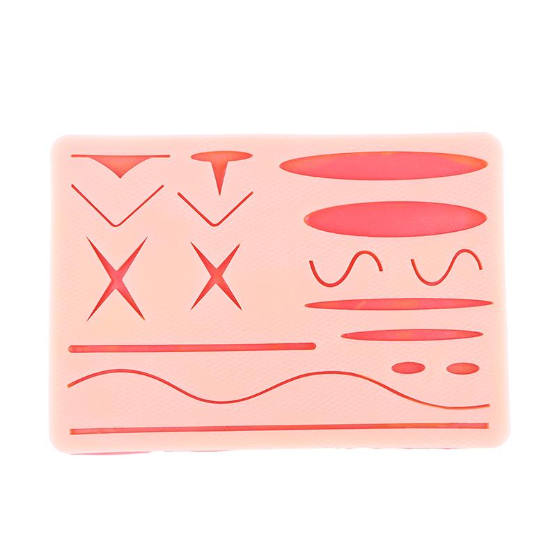Suture Silicone Surgical Training Skin Medical Silicone Suture Practice Pad Reusable Teaching Model