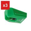 VM Replacement Stylus Audio-Technica AT-VMN95E, Elliptical, Green