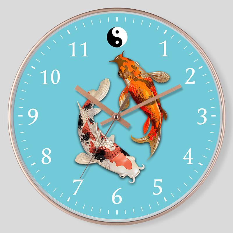 8-Zoll 20CM Leise Wanduhr, Kreativ und Modisch, Moderne Heimuhr, Wohnzimmer Einfache Uhr