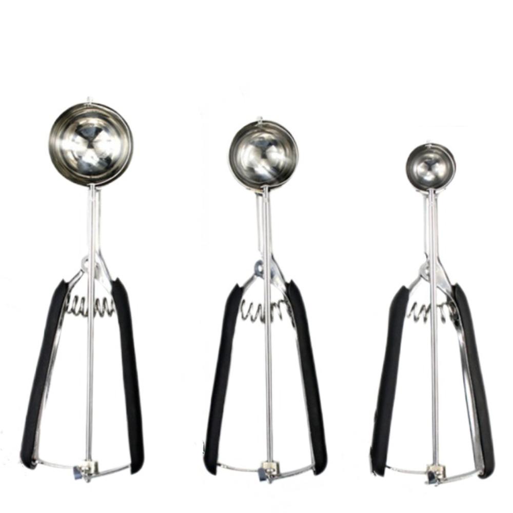 1/3PCS 304 Stainless Steel Ice Cream Scoop Ice Ball Maker Cookie Dough Scoop  Kitchen Tools