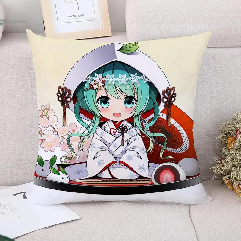 Anime Girl Pillow Cases Decorative Pillows Covers Pillowcase Cushion Cover  Car Decoration Cushions Home Decor Sofa