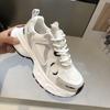 Spring and Autumn Lightweight Non-slip Mesh Breathable Thick-soled Ins Sports and Leisure Niche Design Dad Shoes Women's Models