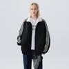Unisex Reversible Jacket Fall Casual Oversized Baseball Style Stand Collar Outerwear Teens