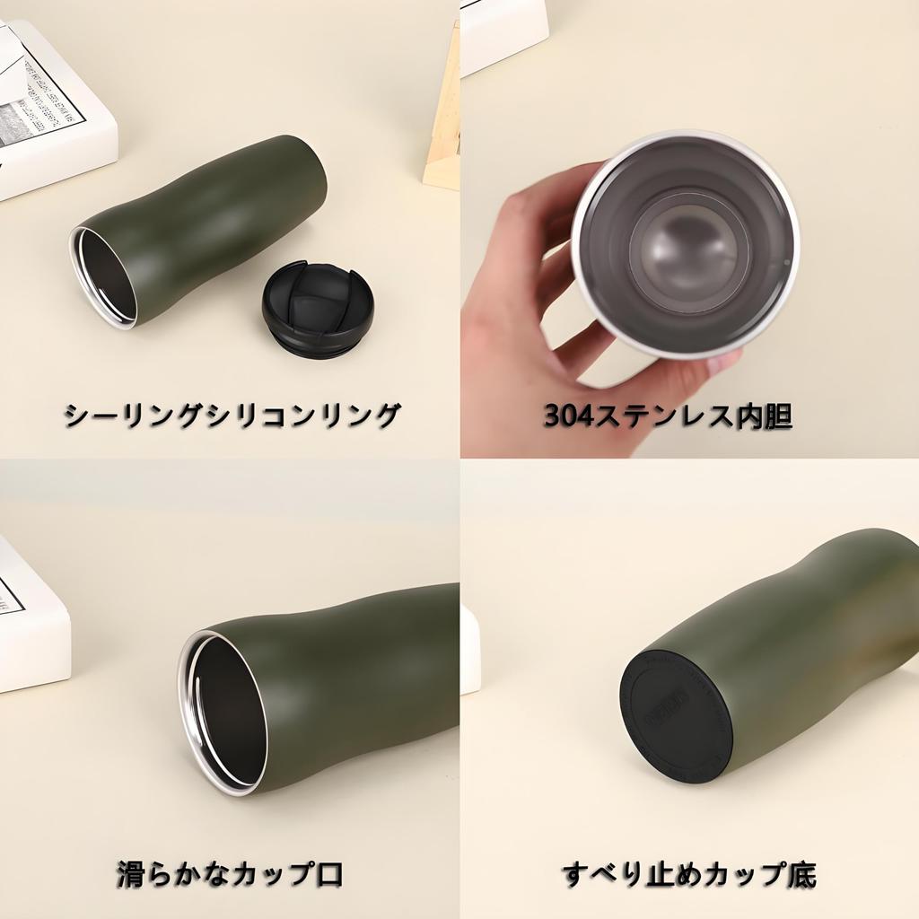 MYEEDA Stainless Steel Coffee Tumbler with 500ml Easy To Vacuum Perfect for and Convenience Perfect for and Insulates Hot and Cold Cute Thermos