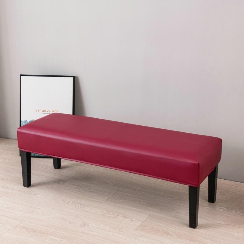 Coprisedia da Pianoforte Jacquard Impermeabile Copribanchi da Pranzo Jacquard Elasticizzato Coprisedile Rettangolare Monocolore per Sgabello