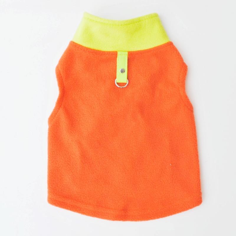 Pet clothes, dog autumn and winter fleece traction buckle, color