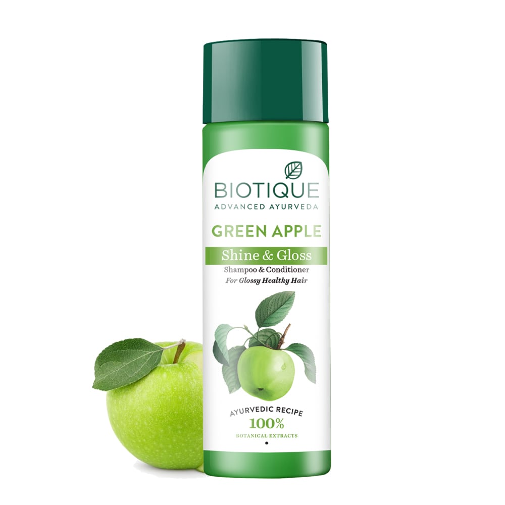 

Biotique Green Apple Shampoo & Conditioner 120ml | Natural Shine & Gloss for Healthy Hair | Scalp Nourishment | Soft & Smooth Hair Care